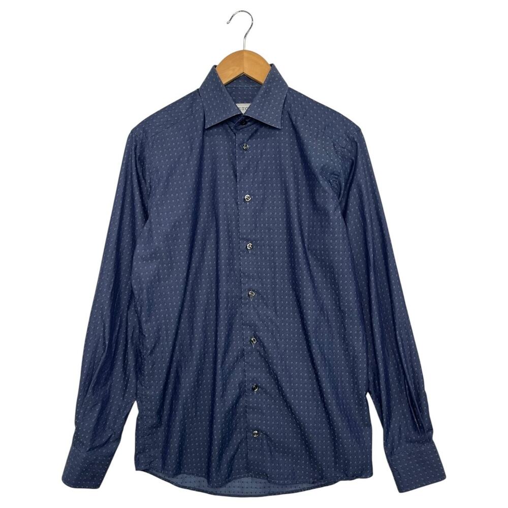 Eton Shirt Mens Small Contemporary Long Sleeve Button Down Modern Fit Dress
